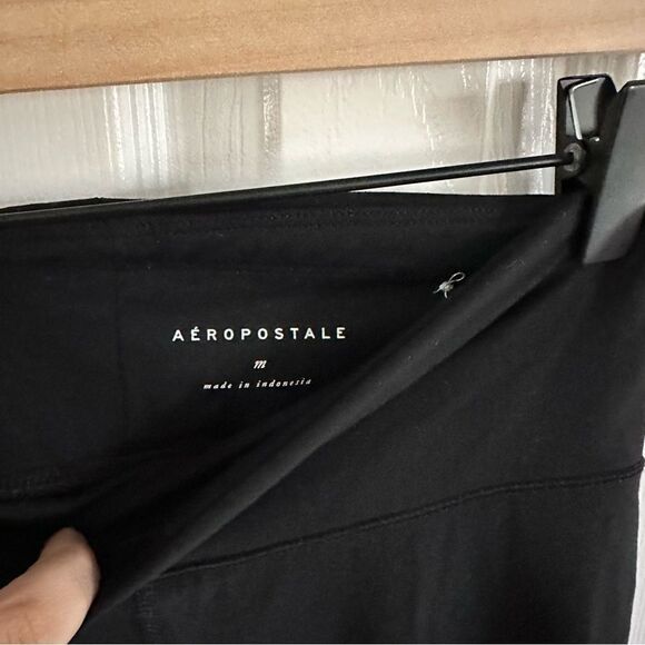 Aeropostale Black Flare Leggings Yoga Pants Size Medium - Picture 4 of 6
